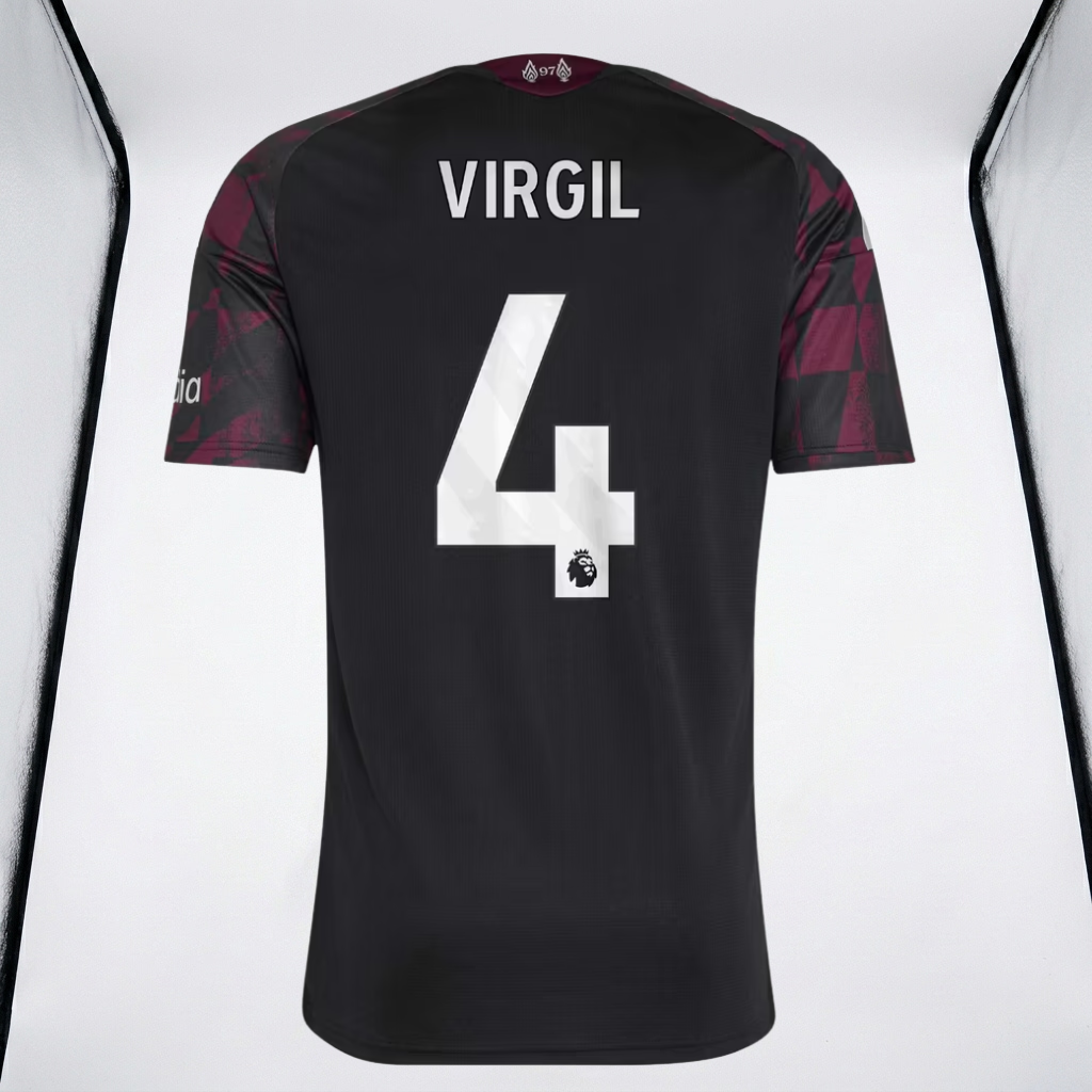 Virgil van Dijk Liverpool adidas 2026/27 Third Jersey - Black