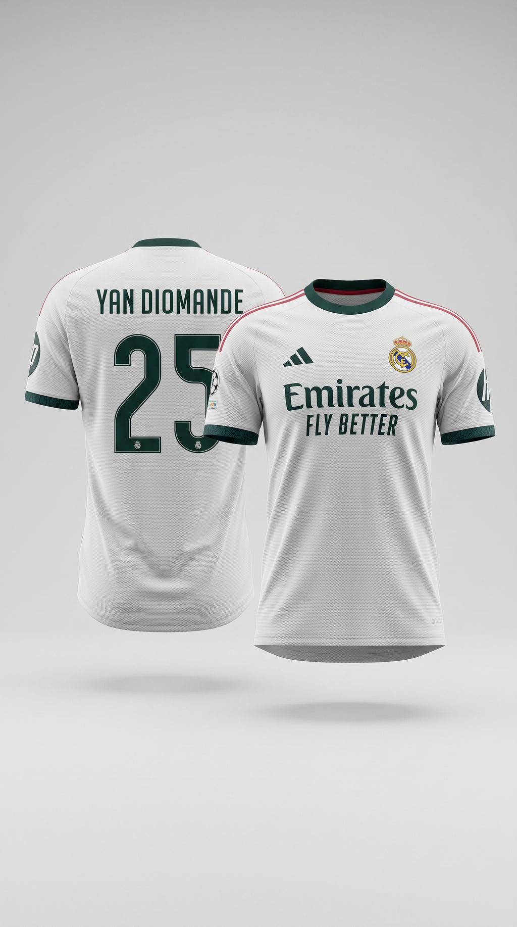 Yan Diomande Home  Jersey 26/27 White