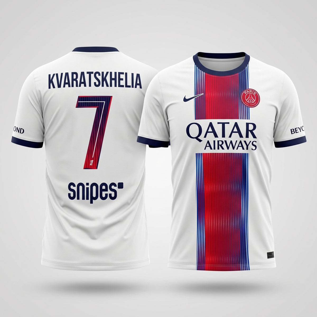 Kvaratskhelia #7 PSG Nike Away Stadium Shirt 2026-2027