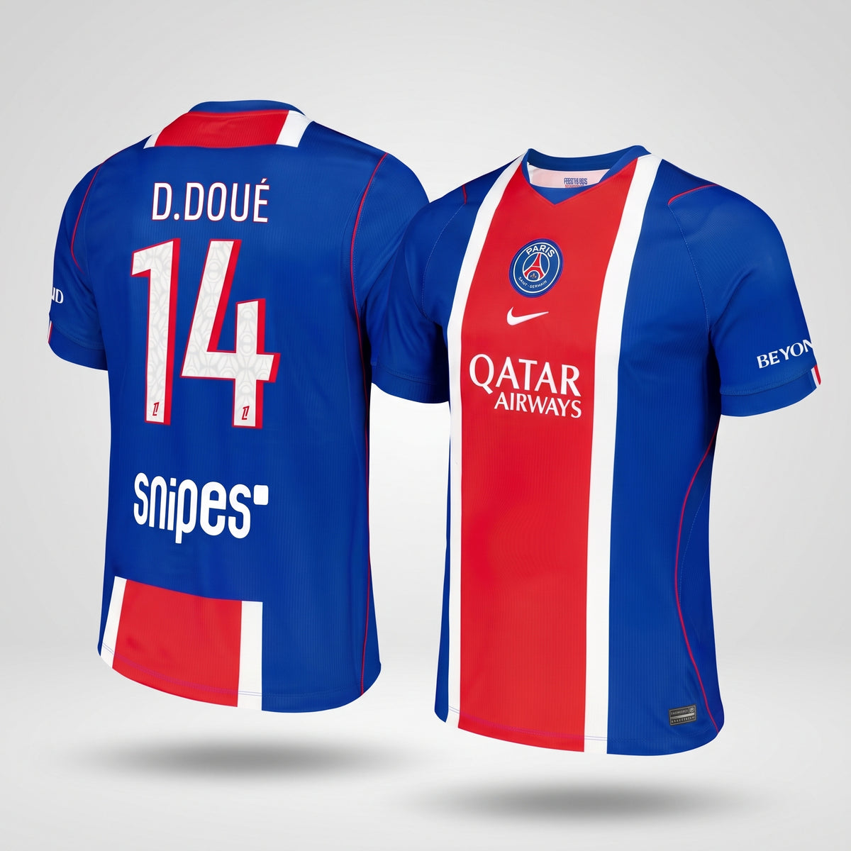 D.Doue #14 PSG Nike Home Stadium Shirt 2026-27