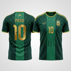 Argentina Messi #10 26 Final Jersey Farewell Green