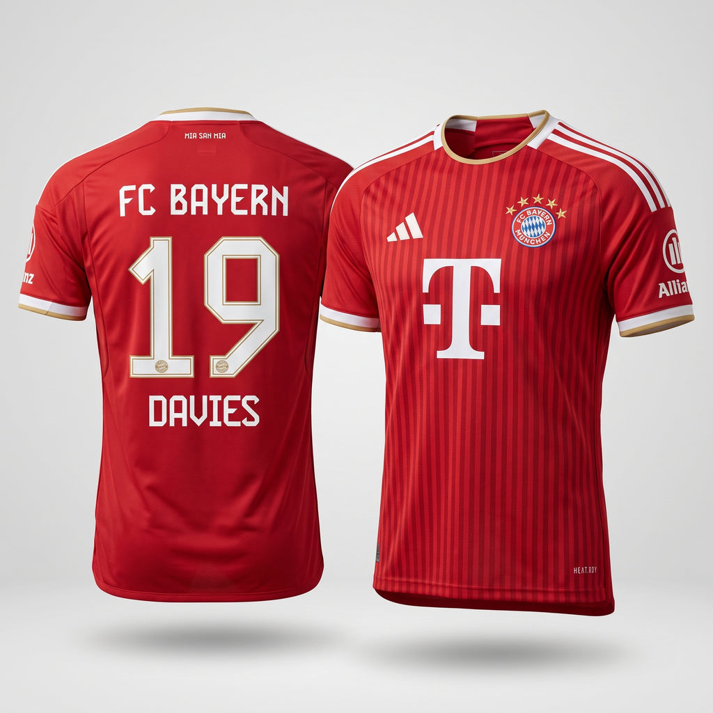 Alphonso Davies #19 Bayern Munchen  Men Jersey Home 26-27