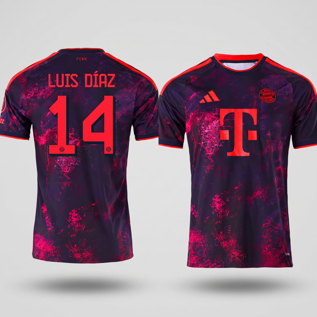 Luis Diaz #14 Bayern Munchen  Men Jersey Champions League 26-27