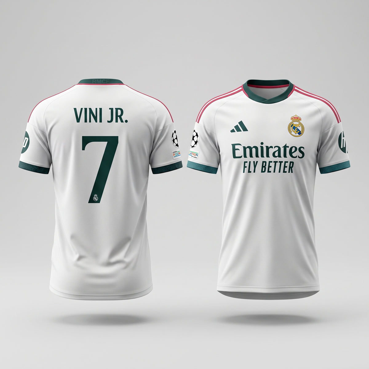 Vini Jr.  #7 Mens Home Jersey 26/27 White