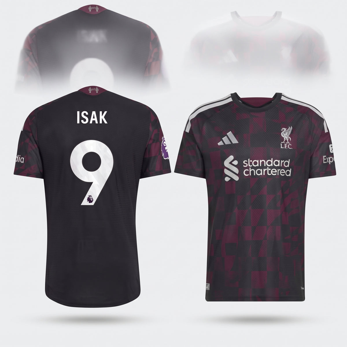 Alexander Isak Liverpool adidas 2026/27 Third On-Field  Jersey - Black