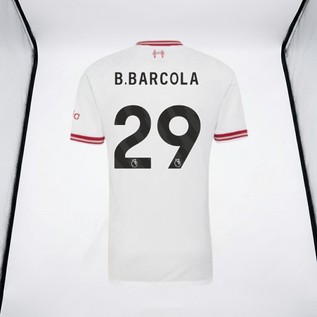 2026-2027 Liverpool Home  Shirt  B.Barcola #29