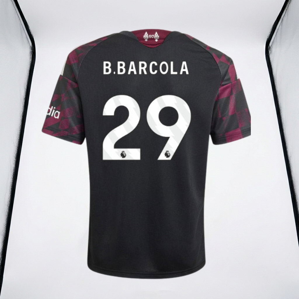 2026-2027 Liverpool  Away Shirt B.Barcola #29