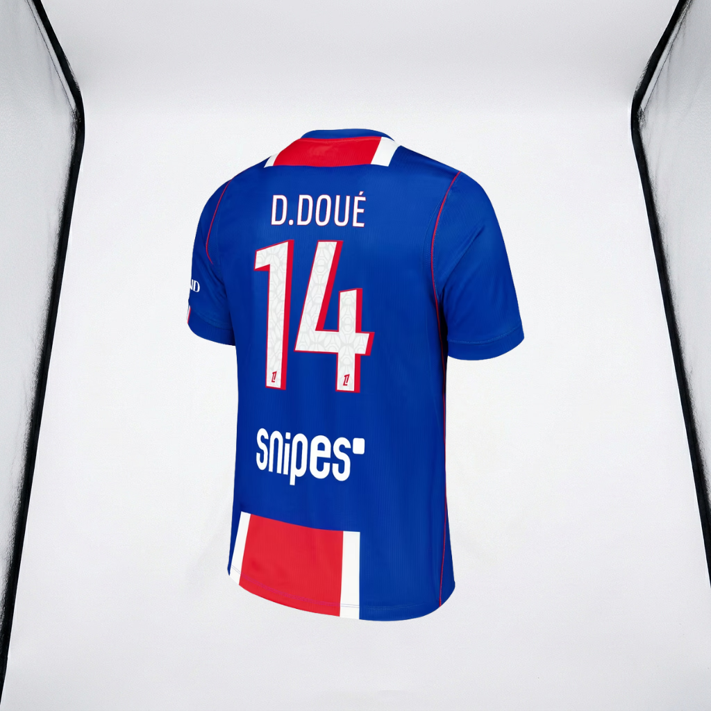 D.Doue #14 PSG Nike Home Stadium Shirt 2026-27