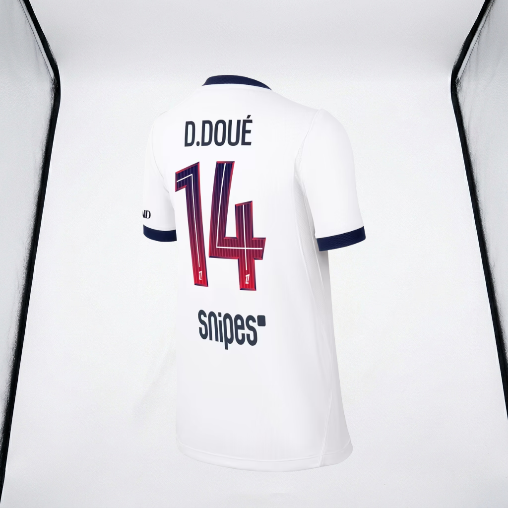 D.Doué #14 PSG Nike Away Stadium Shirt 2026-2027