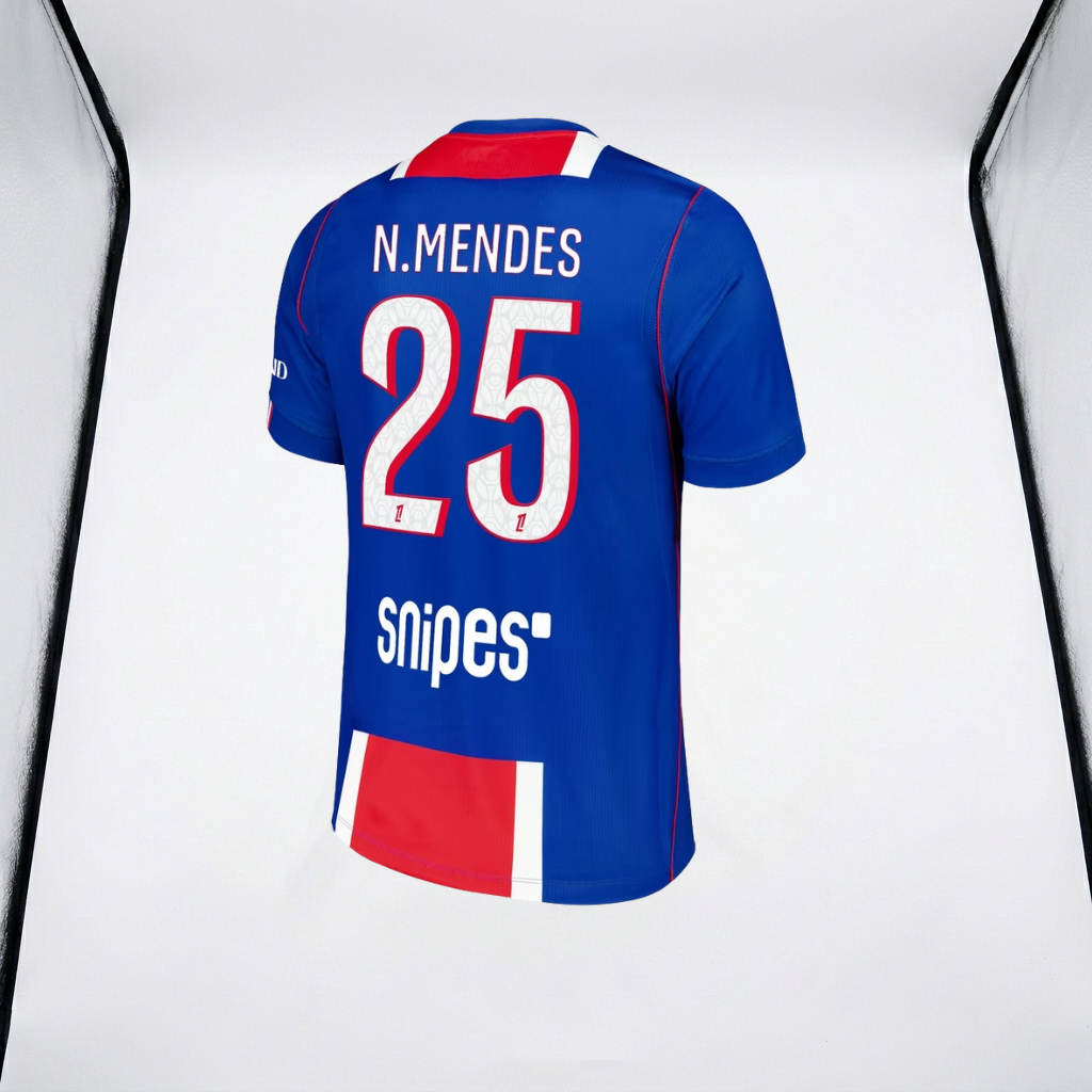 Nuno Mendes #25 PSG Nike Home Stadium Shirt 2026-27