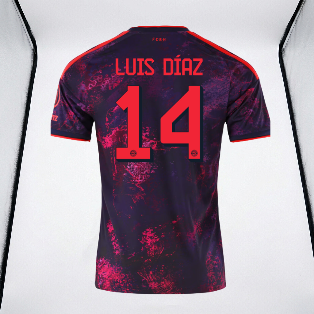 Luis Diaz #14 Bayern Munchen  Men Jersey Champions League 26-27