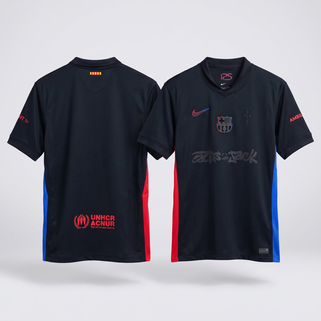 Travis Scott x FC Barcelona 2024/25 Match Away Cactus Jack Jersey