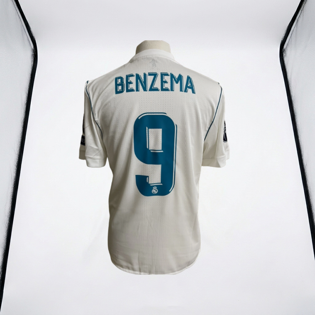 Retro Real Madrid Benzema #9 Jersey - 2017/18 UCL Winners