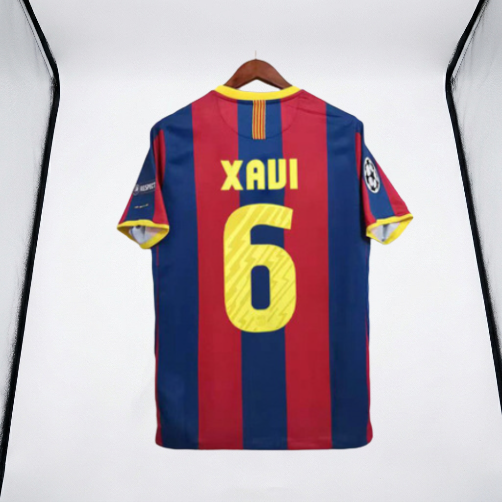 Retro Barcelona Xavi #6 Jersey - 10/11 UCL Winners