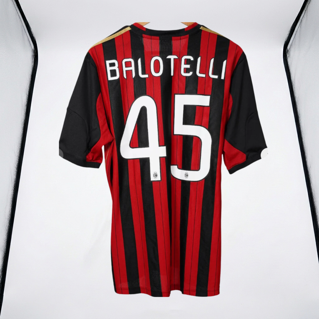 Retro 2013/14 AC Milan Balotelli #45 Home Shirt