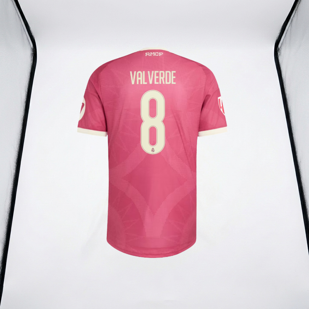 Federico Valverde Pink Real Madrid 2026/27 Third Kit Jersey