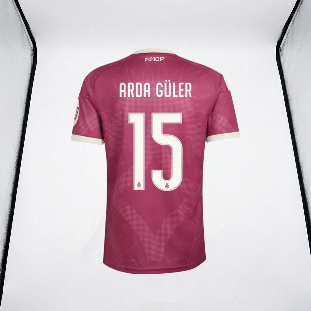 Real Madrid Jersey 2026/27 Third Kit - ARDA GÜLER #15