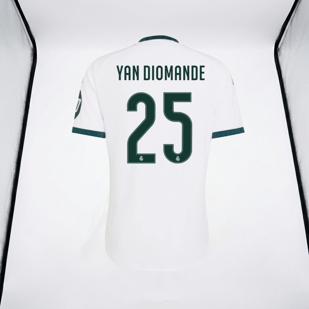 Yan Diomande Home  Jersey 26/27 White