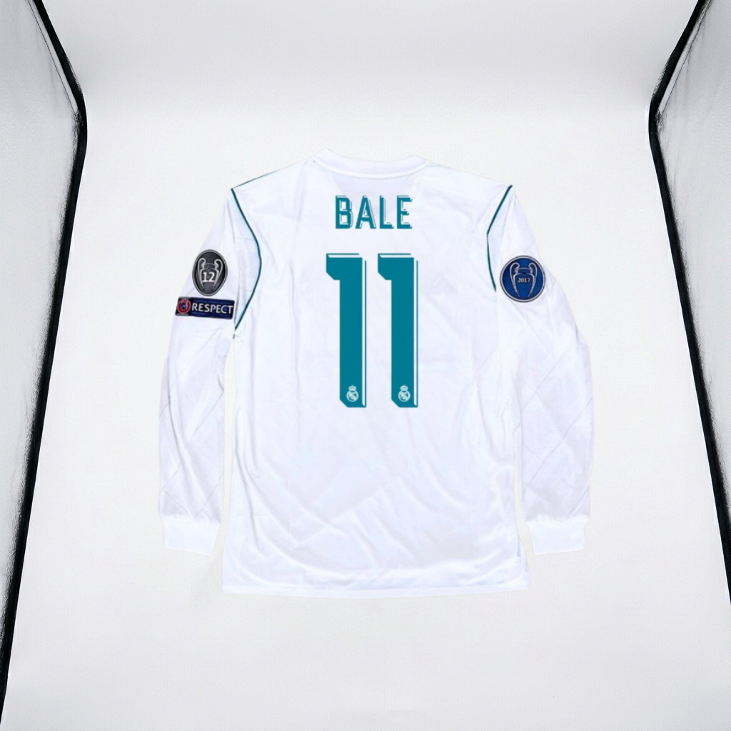 Retro Real Madrid Bale #11 Jersey Long Sleeve - 2017/18 UCL Winners