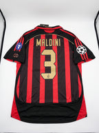 Maldini #3 AC Milan 2006-07 Champions League Home Jersey