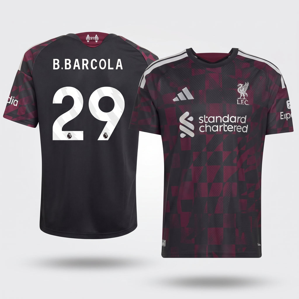 2026-2027 Liverpool  Away Shirt B.Barcola #29