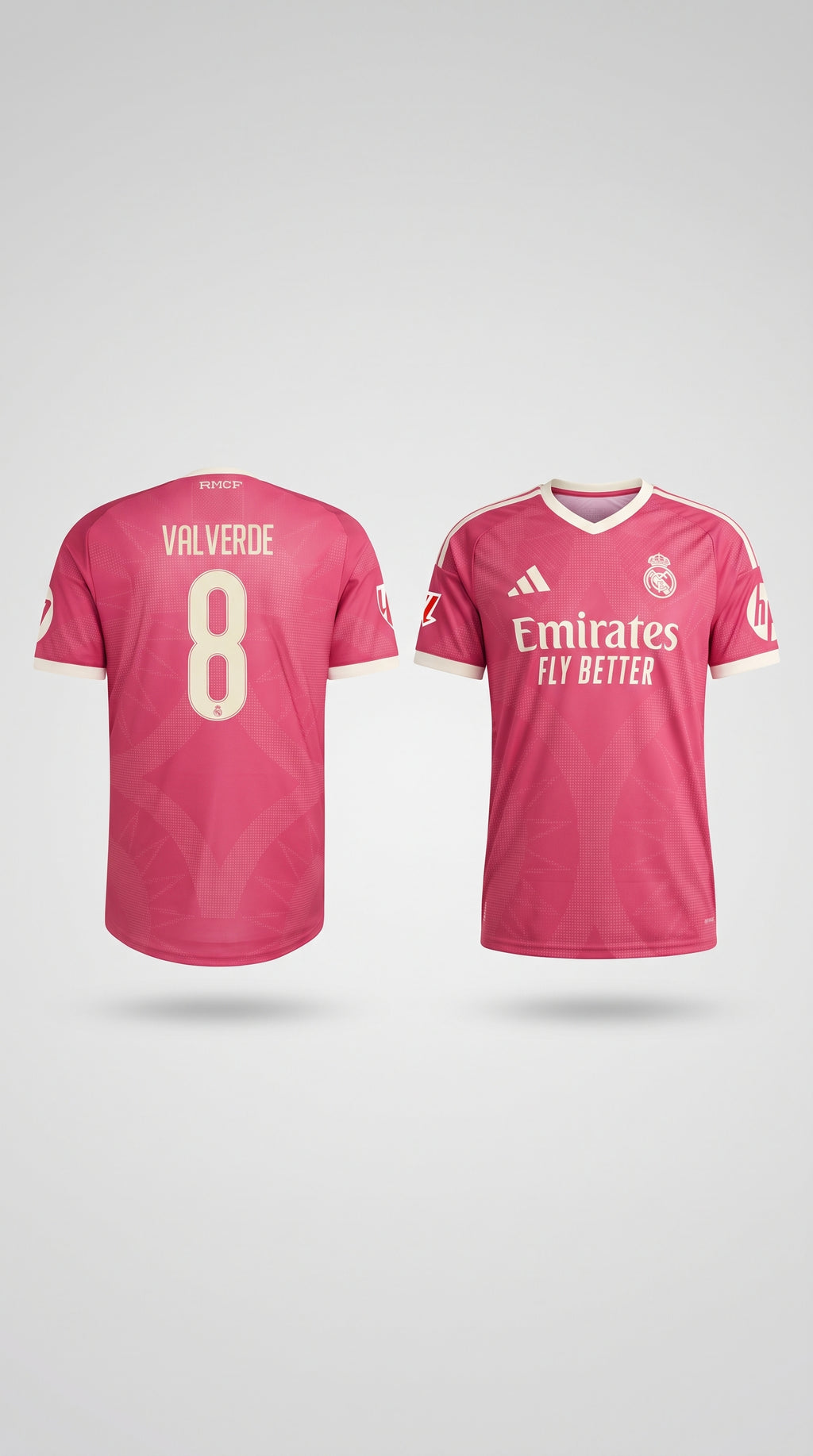 Federico Valverde Pink Real Madrid 2026/27 Third Kit Jersey