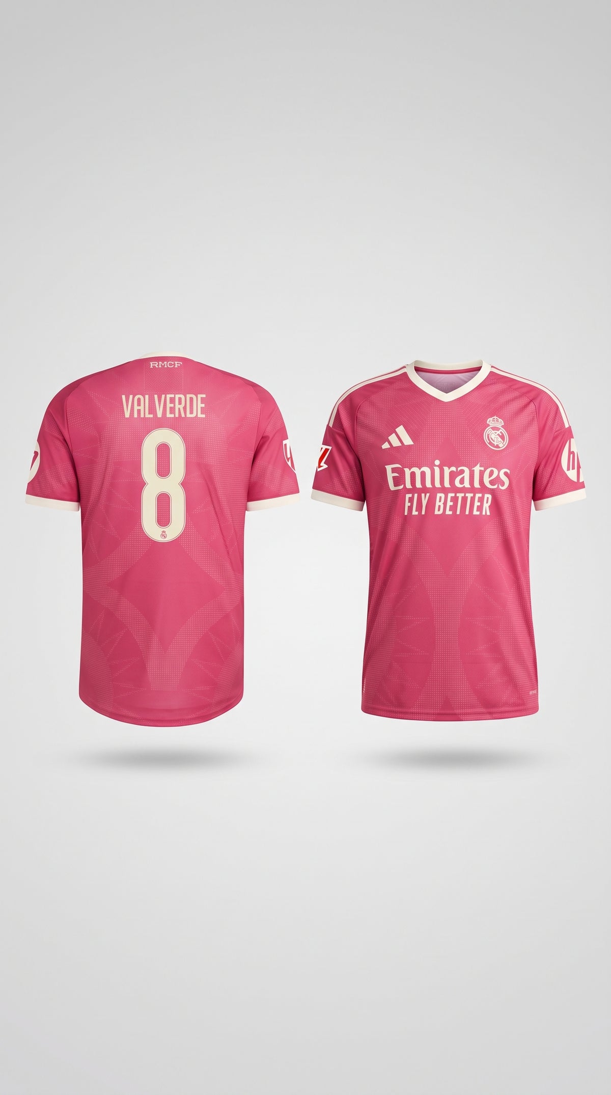 Federico Valverde Pink Real Madrid 2026/27 Third Kit Jersey