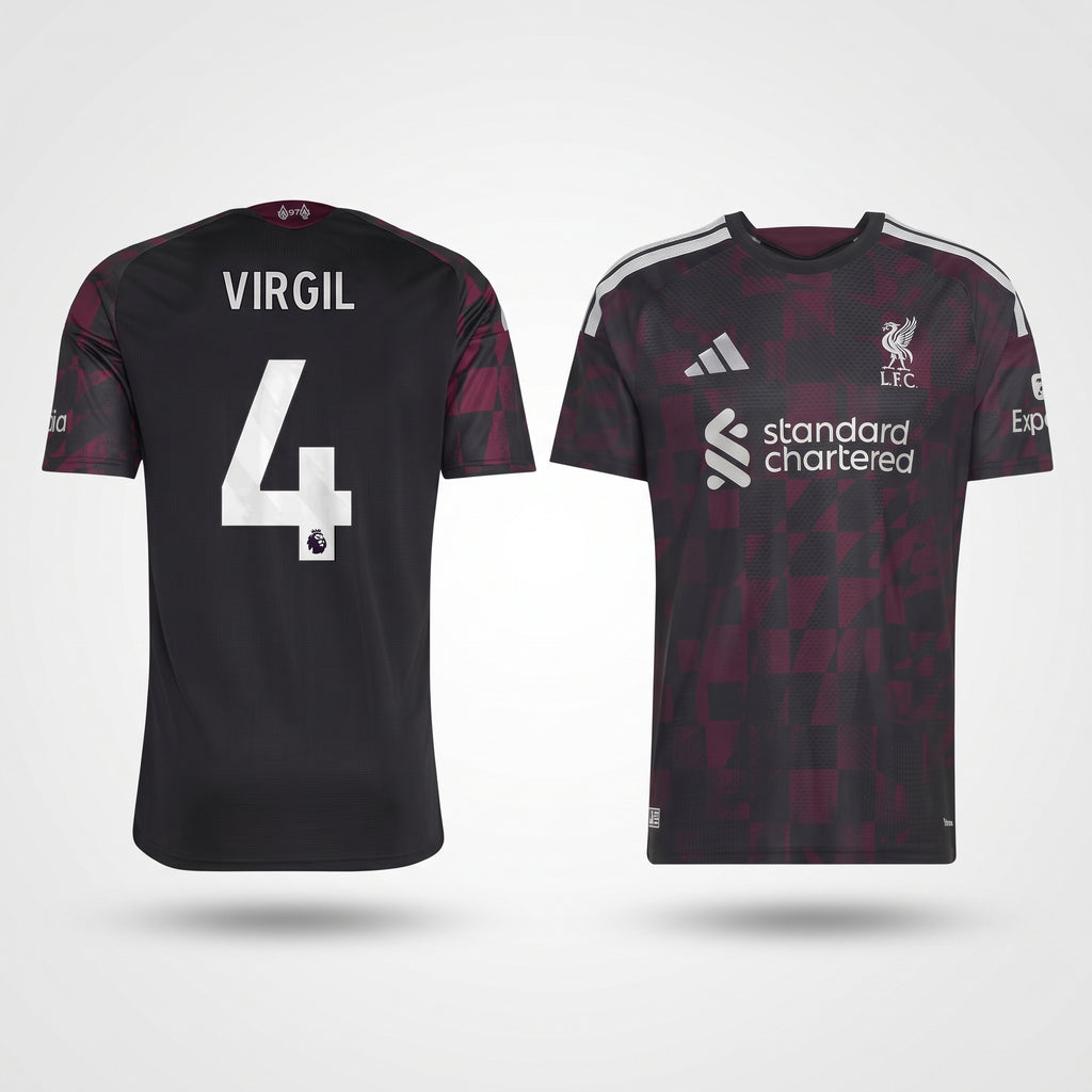 Virgil van Dijk Liverpool adidas 2026/27 Third Jersey - Black