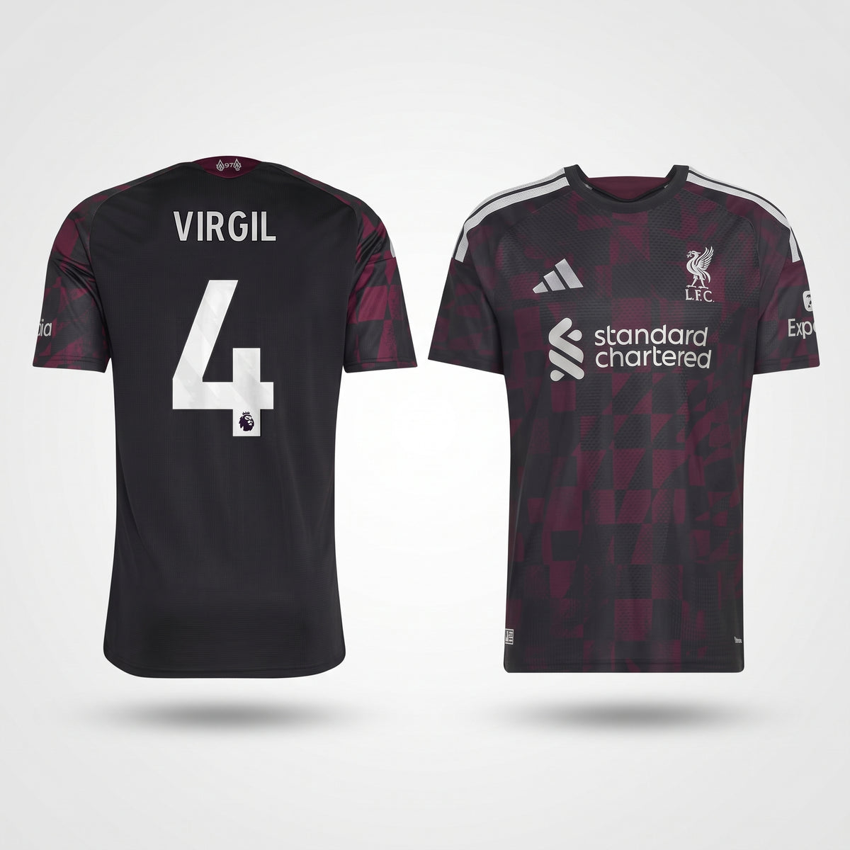 Virgil van Dijk Liverpool adidas 2026/27 Third Jersey - Black