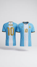 Argentina Messi #10 26 Final Jersey Farewell Light Blue