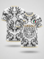 Italy "Versace" White Limited Jersey