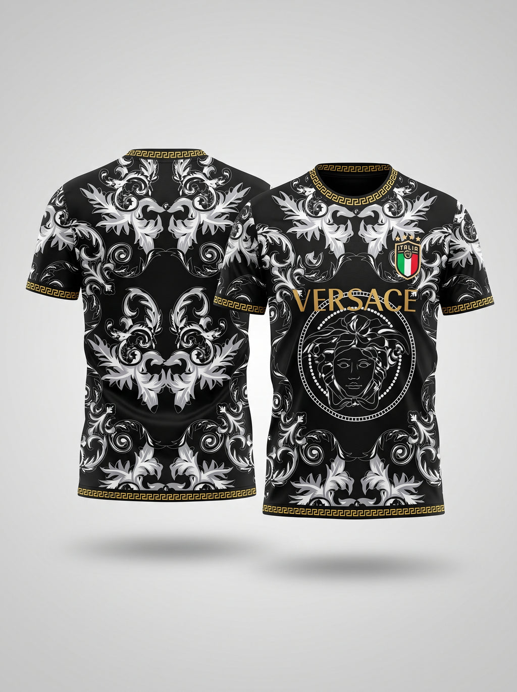 Italy Versace Black special Football Shirt