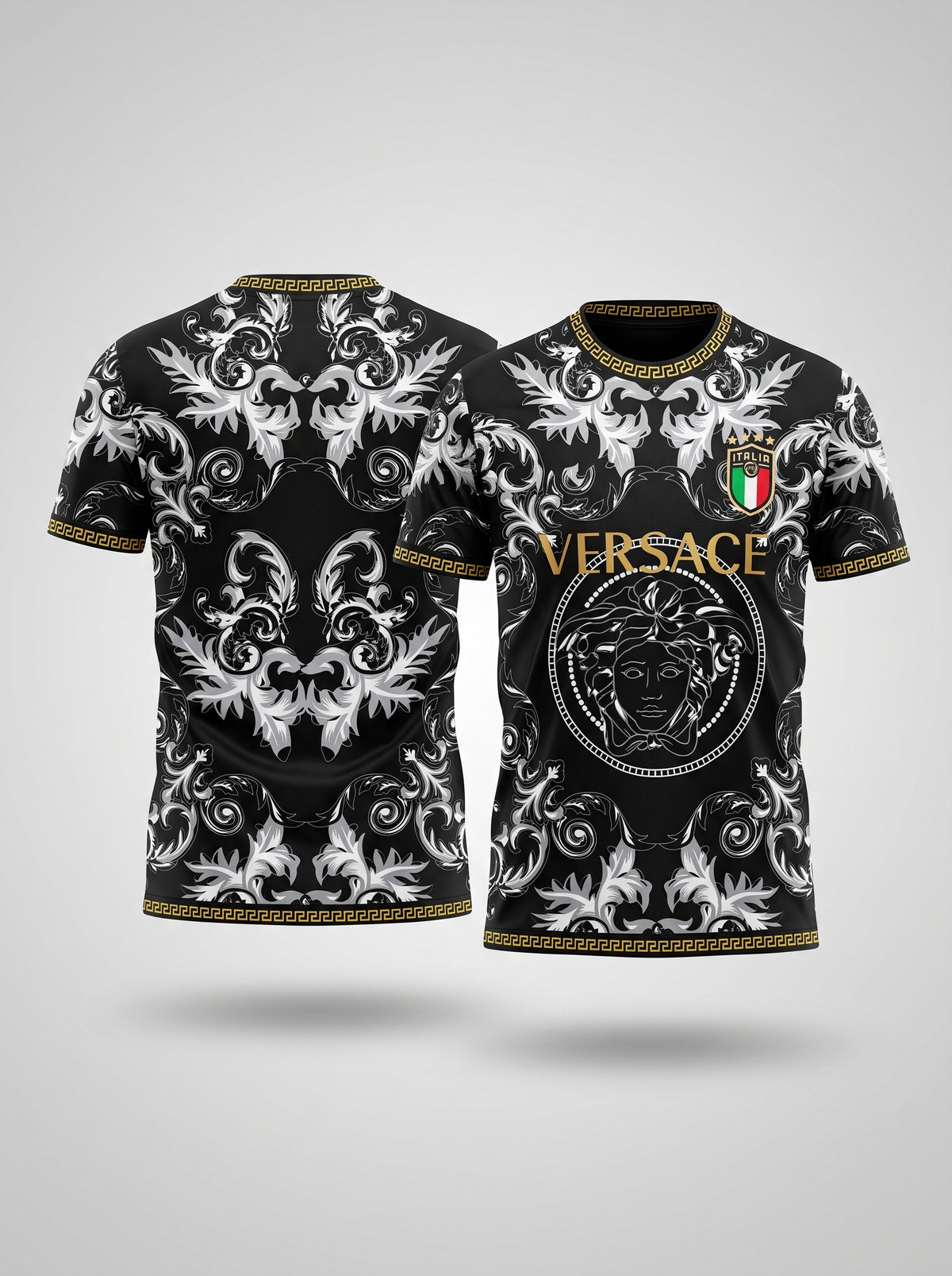 Italy Versace Black special Football Shirt