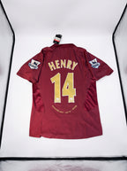 HENRY #14 Arsenal 05-06 Home O2 Retro Jersey Thierry