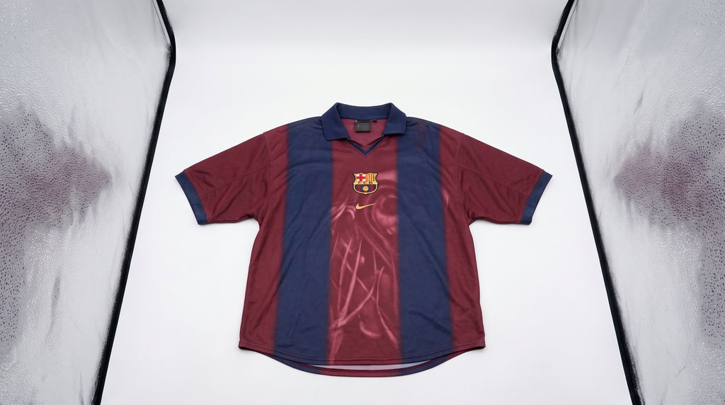 Travis Scott x Nike x FC Barcelona Retro 2000/01 Home Skeleton Jersey