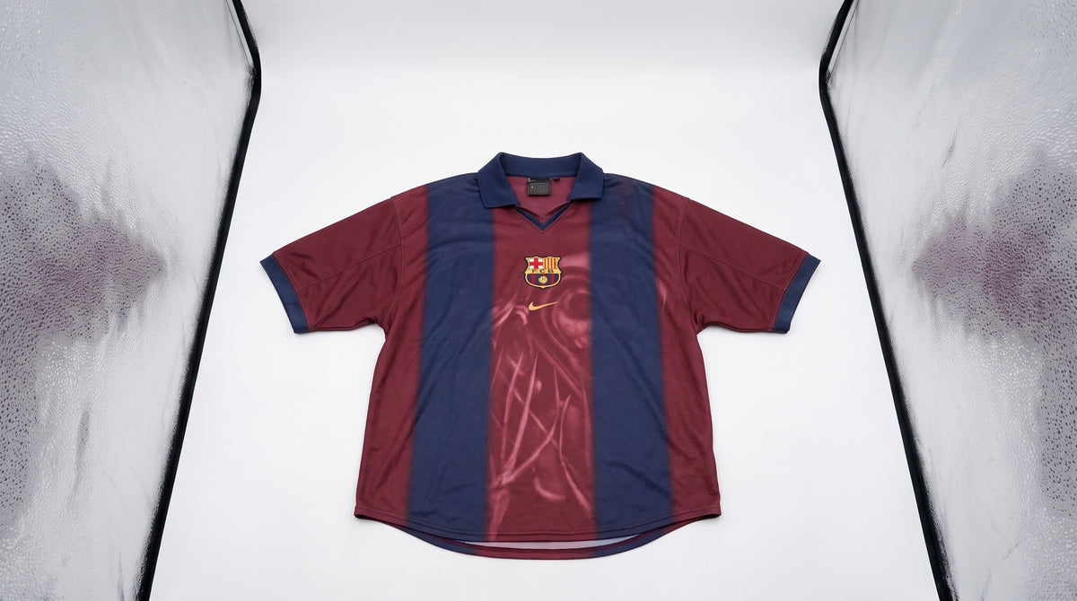 Travis Scott x Nike x FC Barcelona Retro 2000/01 Home Skeleton Jersey