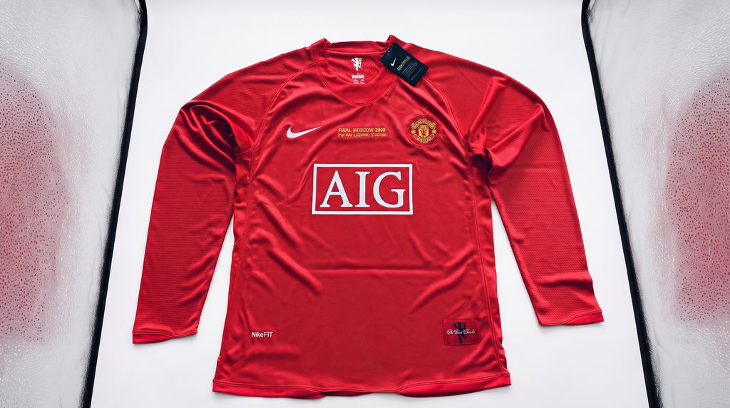 Cristiano Ronaldo #7 2008 UCL Final Manchester United Long Sleeve Jersey
