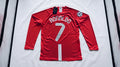 Cristiano Ronaldo #7 2008 UCL Final Manchester United Long Sleeve Jersey