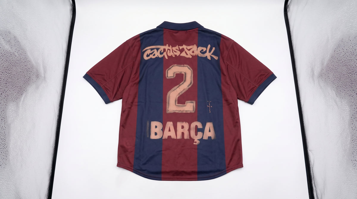 Travis Scott x Nike x FC Barcelona Retro 2000/01 Home Skeleton Jersey