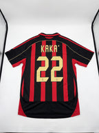 Kaka #22 AC Milan 2006-07 Champions League Home Jersey