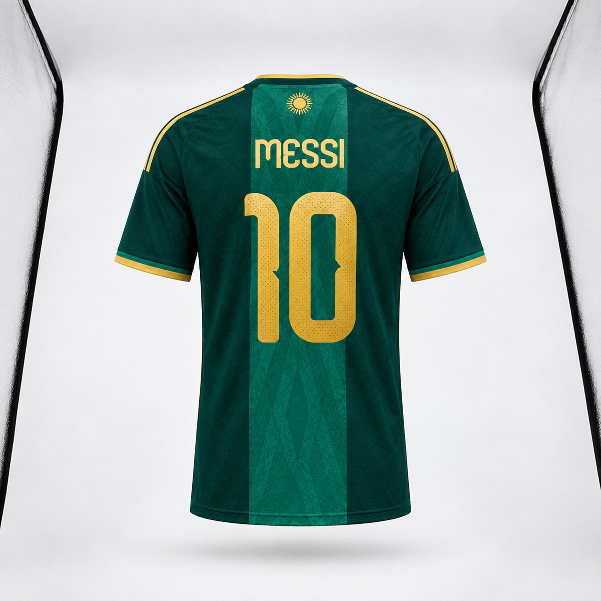 Argentina Messi #10 26 Final Jersey Farewell Green