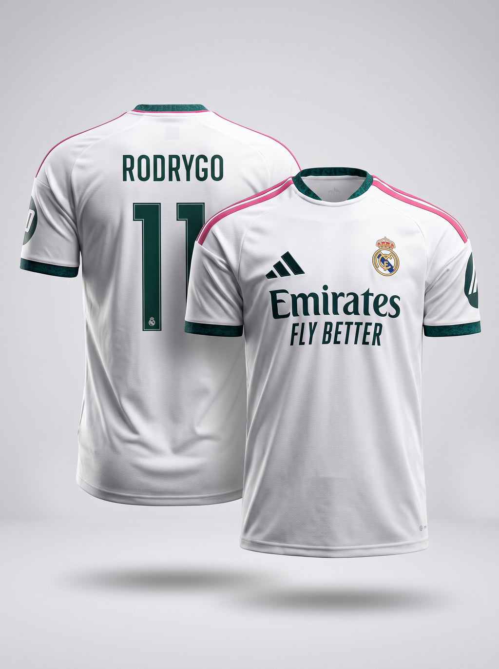 Rodrygo Mens Home  Jersey 26/27 White