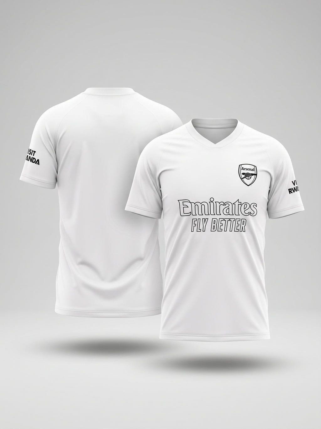Arsenal FC White Football Shirt 2025/2026