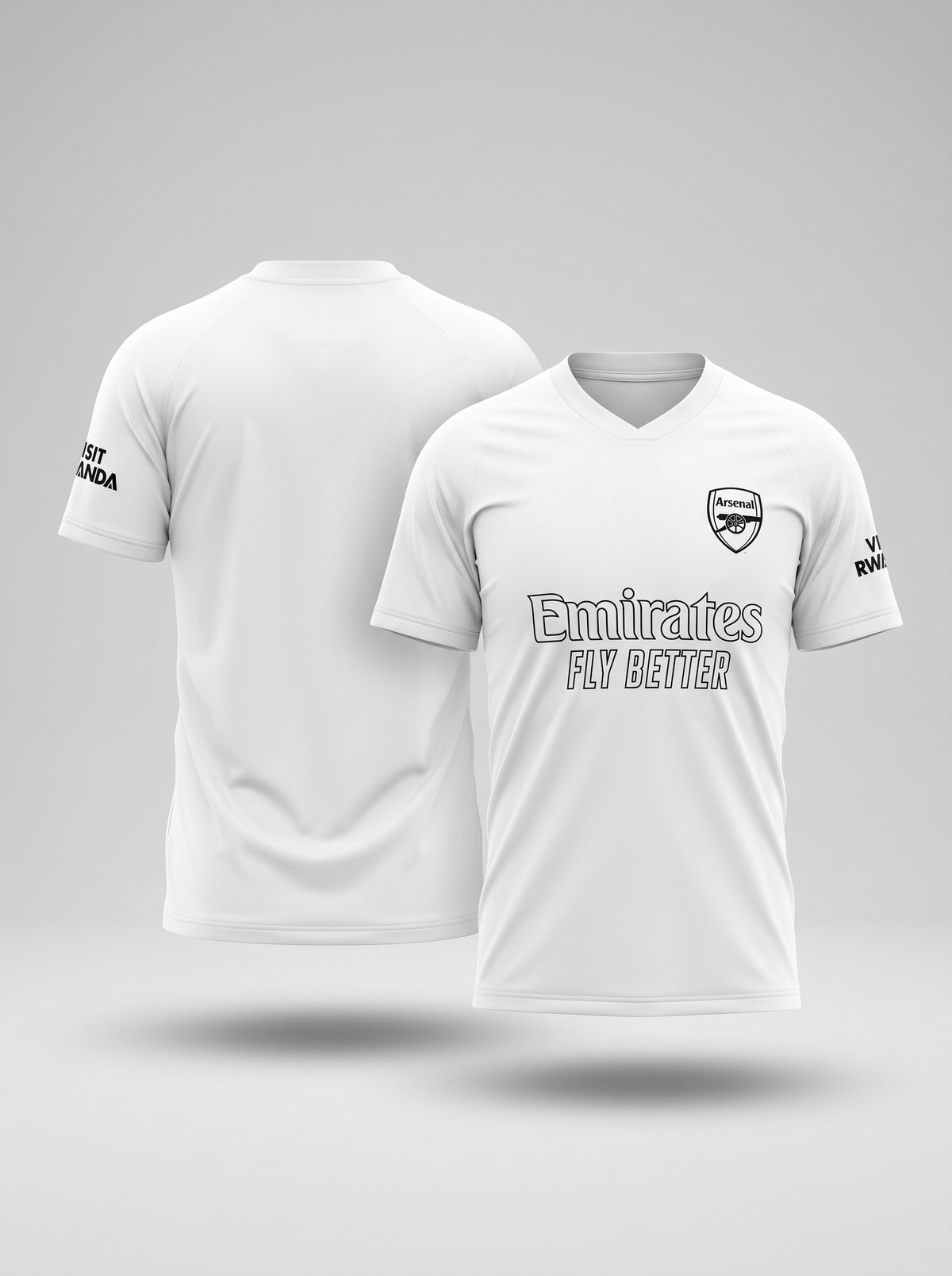 Arsenal FC White Football Shirt 2025/2026