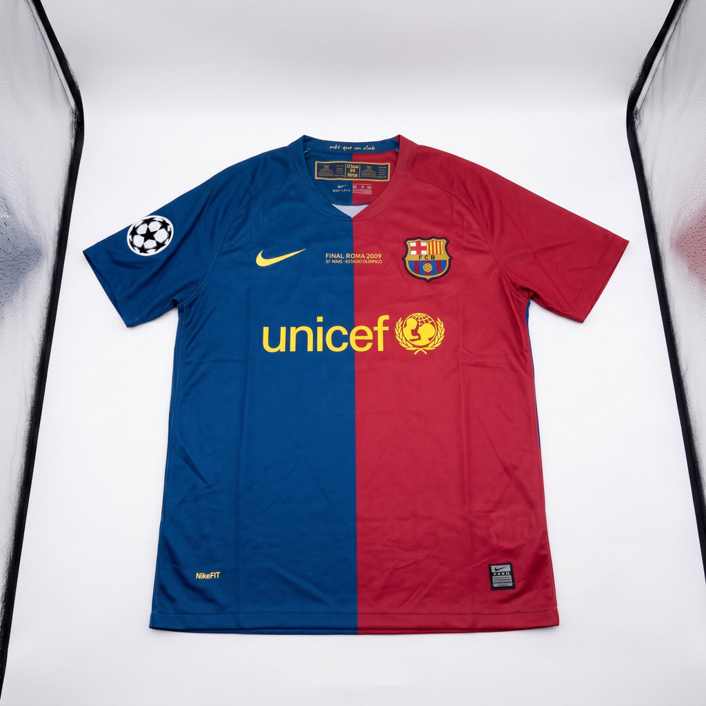 Retro Barcelona Messi #10 Jersey - 08/09 UCL Winners