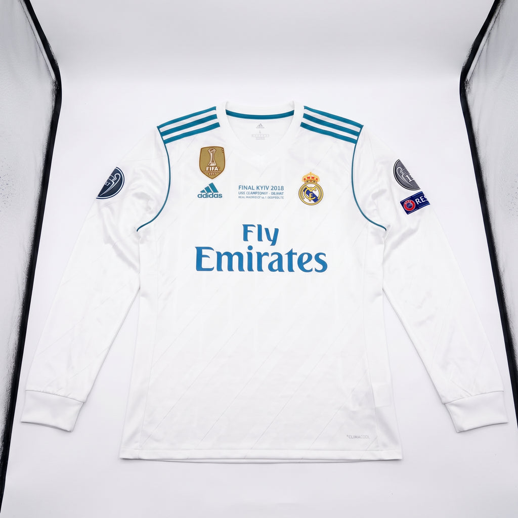 Retro Real Madrid Bale #11 Jersey Long Sleeve - 2017/18 UCL Winners