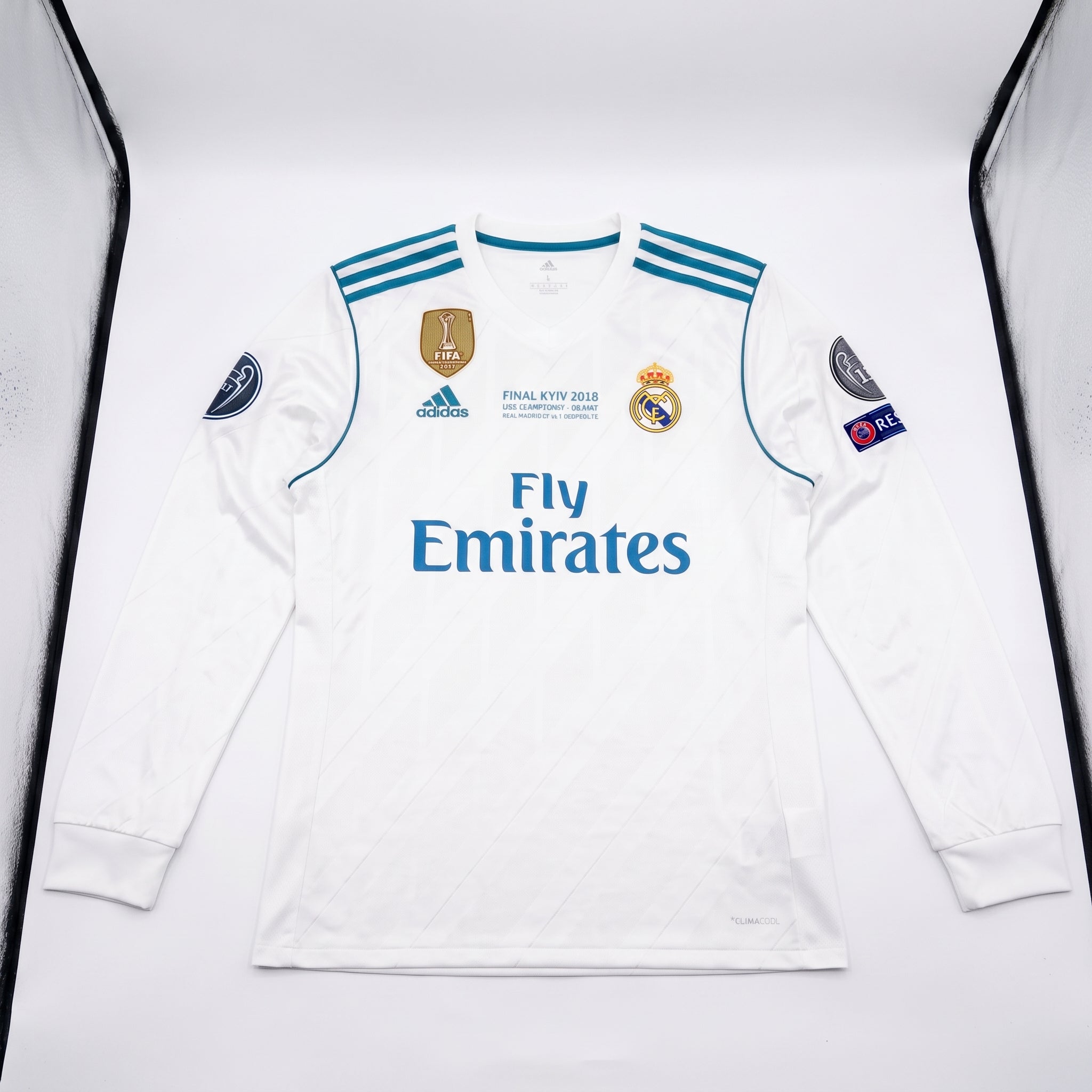 Retro Real Madrid Bale #11 Jersey Long Sleeve - 2017/18 UCL Winners