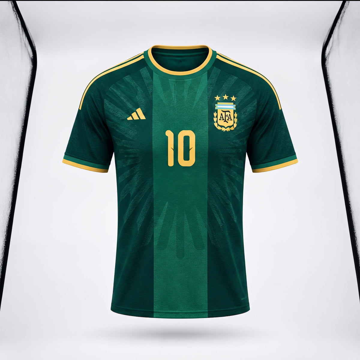 Argentina Messi #10 26 Final Jersey Farewell Green